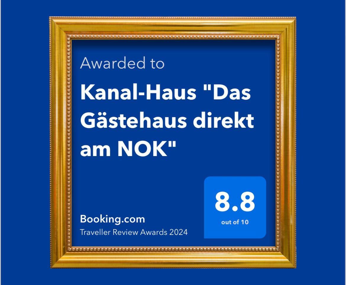 Kanal-Haus "Das Gaestehaus Direkt Am Nok" Osterrönfeld Екстериор снимка