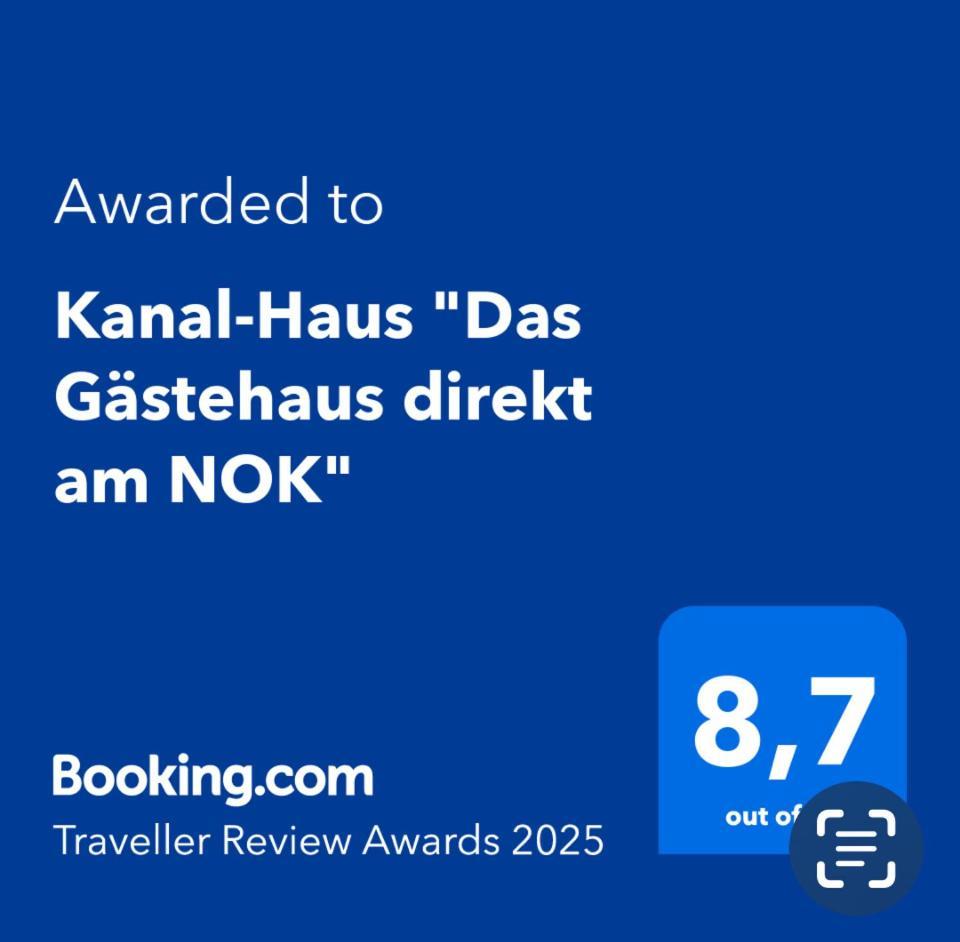 Kanal-Haus "Das Gaestehaus Direkt Am Nok" Osterrönfeld Екстериор снимка